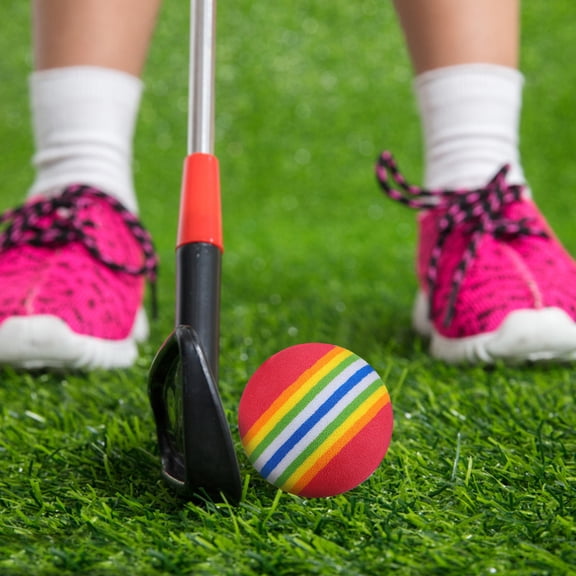 KONTONTY Colored Golf Balls White for Pet Owners Lawn Use 26Pcs 1.65in