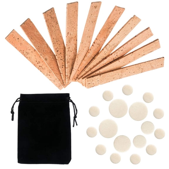KONTONTY 27-Piece Clarinet Pads Set, Synthetic Material, Assorted Colors for Music Practice and Instrument Maintenance