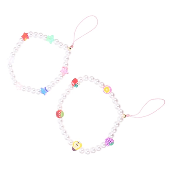 KONTONTY 2-Pack Phone Hanging Chains with Lovely Design, Stylish Mobile Accessories for Everyday Use