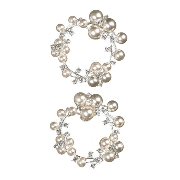 KONTONTY Shoe Clips Women Shoe Clip Alloy 2Pcs