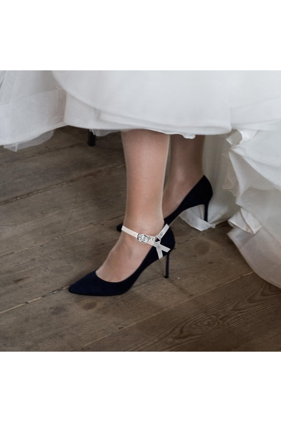2Pairs Transparent Shoe Strap Extenders for Wide Ankles High Heels