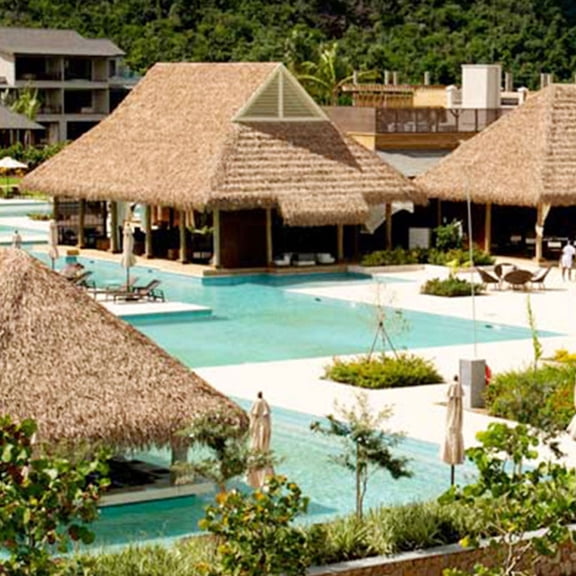 KONTONTY 2Pcs Synthetic Thatch Roofing Panels Coffee Color for Weather Resistant Garden Decoration