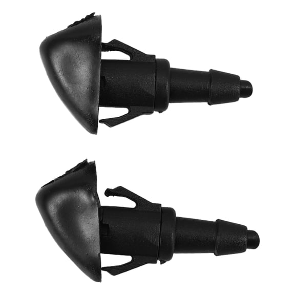 KONTONTY Car Windscreen Jet Nozzles Windshield Washer Nozzles Black ABS 2Pcs