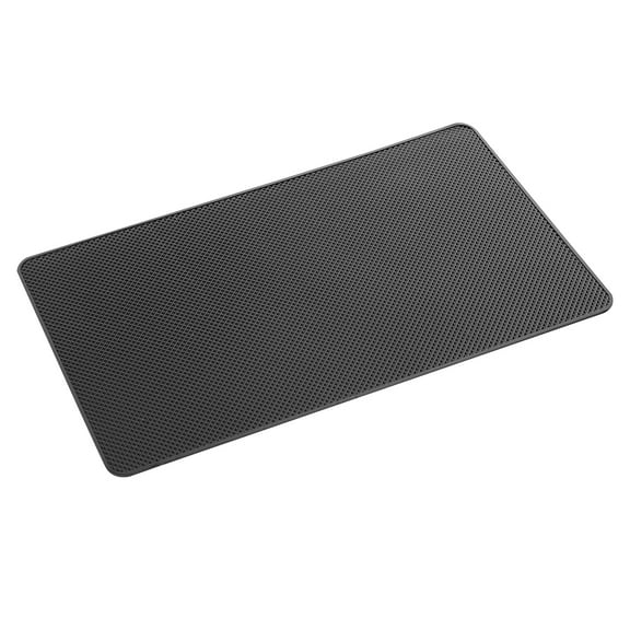KONTONTY 2Pcs Black Rectangular Dashboard Mats for Car Anti-skid 10.8x6.4in