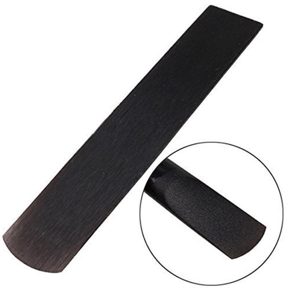 KONTONTY 2Pcs Black Resin Woodwind Reed Strength 2.5 for Soprano Saxophone Parts