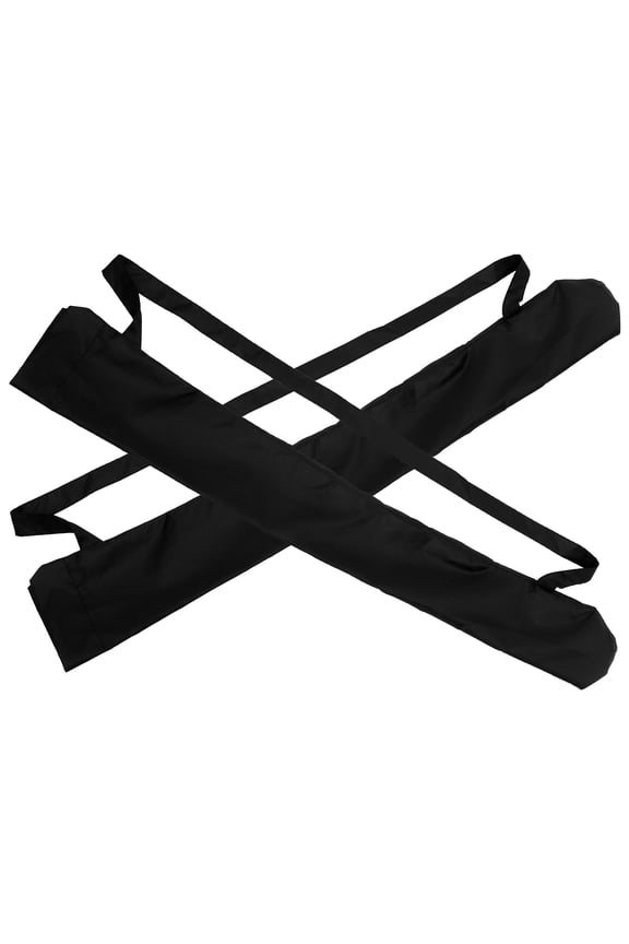 2Pcs Portable Black Umbrella Bags with Strap for Absorbent Storage and Daily Use