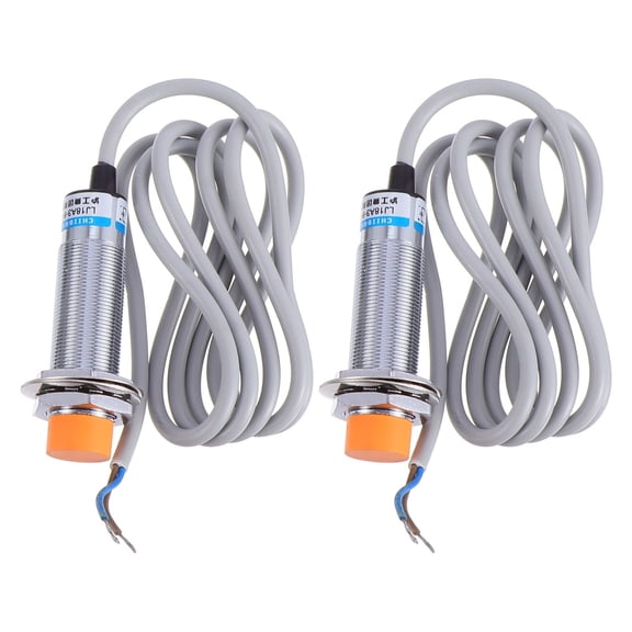 KONTONTY 2-Pack Cylinder Proximity Sensor Inductive Type Portable Lightweight Circuit Control Device