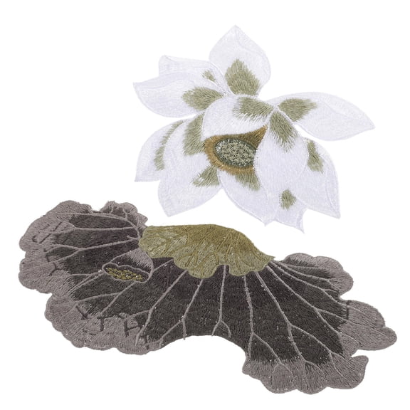 KONTONTY 2Pcs Embroidered Appliques Iron On for DIY Projects on Books