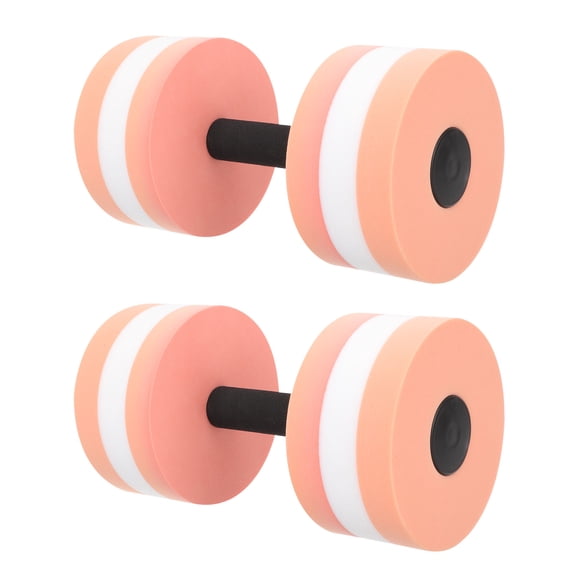 KONTONTY Set of 2 Beige Pool Dumbbells for Water Exercise, Muscle Strengthening and Aquatic Fitness Workouts