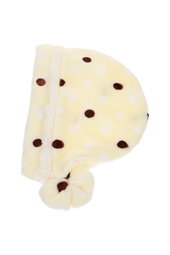 2Pcs Flannel Sleep Hat for Women Detail Household Use