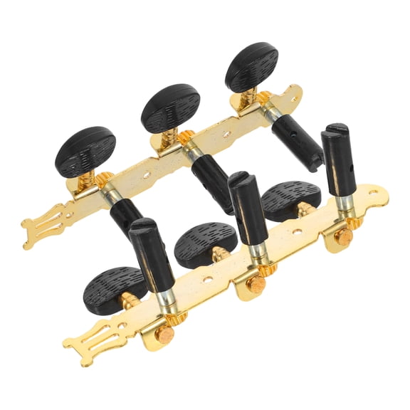 KONTONTY 2Pcs Lightweight Black Guitar Replacement Pegs for Acoustic and Ukulele
