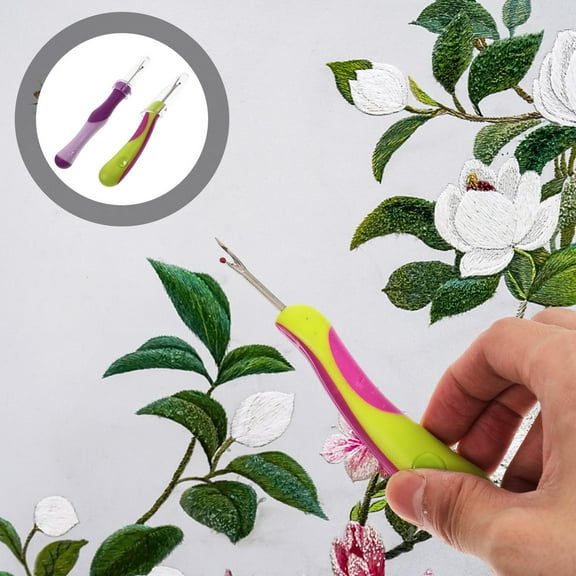 KONTONTY 2Pcs Sewing Seam Ripper Set Assorted Color for Craft Work and Tailoring