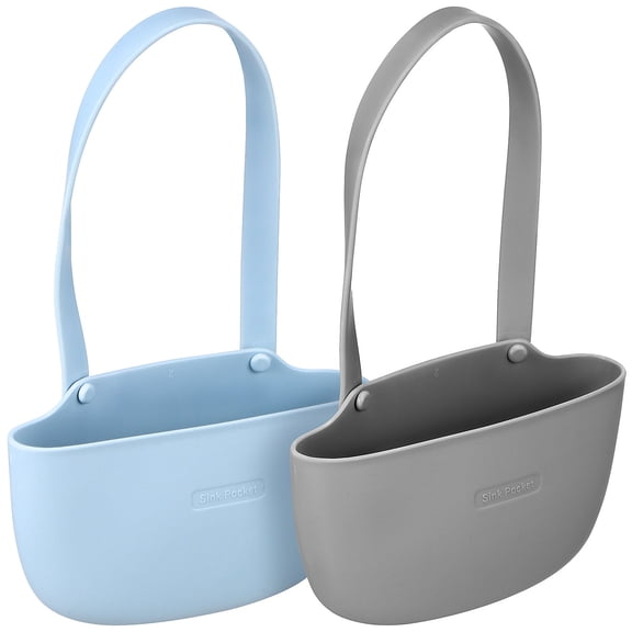 KONTONTY 2Pcs Kitchen Sink Drain Hanging Basket with Multi Functional Design and Assorted Color