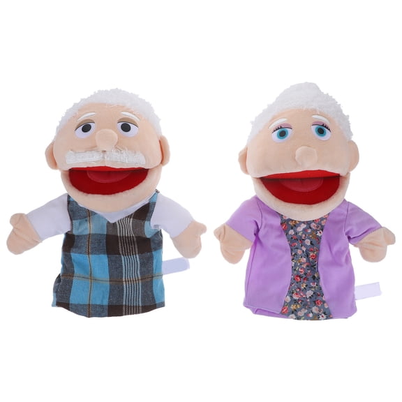KONTONTY 2Pcs Lifelike Hand Puppet for Storytelling and Communication Assorted Color