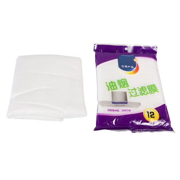 KONTONTY 2-Pack White Oil Absorbing Sheets for Kitchen Range Hood, Nonwoven Fabric Filters for Effective Ventilation