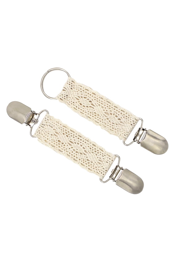 2Pcs Travel Hat Clip in White for Bags Holds Hats Scarves Convenient and Durable