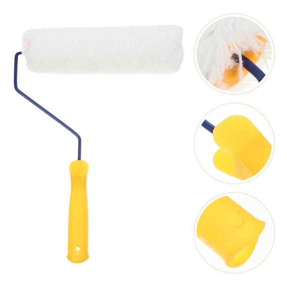 KONTONTY 2Pcs Wall Repair Paint Roller Assorted Color Plastic Cotton for Furniture Surface Painting