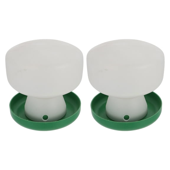 KONTONTY 2Pcs Quail Water Feeder Assorted Color Automatic Water Supply Practical Design for Bird Supplies