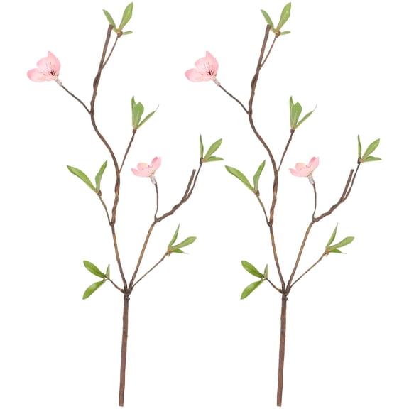 KONTONTY 2-Pack Artificial Flower Bud Stems for Wedding, Home Decor, Party Floral Arrangements and Craft Projects