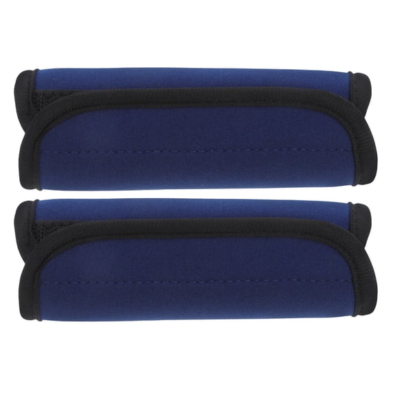 KONTONTY Neoprene Barbell Cushion Dark Blue Removable for Training 2Pcs