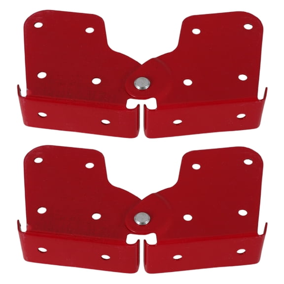 KONTONTY 2Pcs Folding Step Ladder Hinge Red Space Saving Ladder Attachment Kit