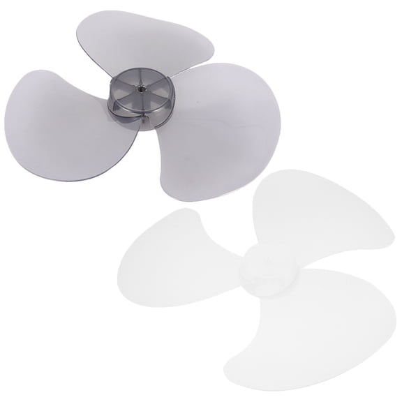 KONTONTY 2Pcs Replacement Fan Blades Plastic Leaves for Table and Pedestal Fans Easy to Clean and Use
