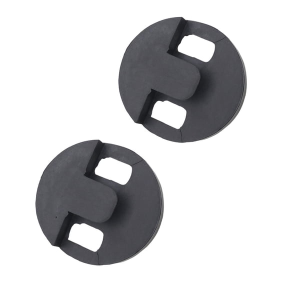 KONTONTY Set of 2 Black Rubber Practice Mutes, Sound Dampeners for Quiet Instrument Practice and Noise Reduction