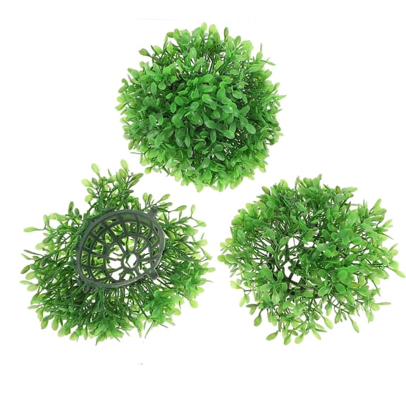 KONTONTY 2 Pieces Artificial Plant Topiary Green Leaf Spheres for Wedding and Party Decoration