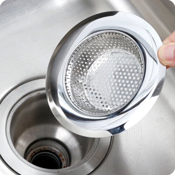KONTONTY 2-Pack Stainless Steel Sink Drain Screens for Kitchen, , , 4.4 x 2.8 x 1 Inches