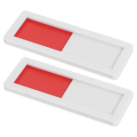 KONTONTY 2Pcs Sliding Do Not Disturb Sign White Acrylic Privacy Signboard for Office Door Use