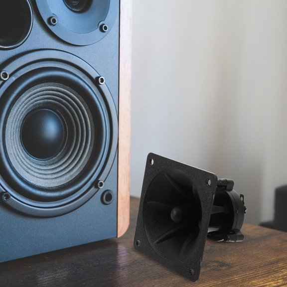 KONTONTY 2Pcs Studio Tweeter Speaker 3.3 Inch Square Audio Unit for Mobile and Home Sound