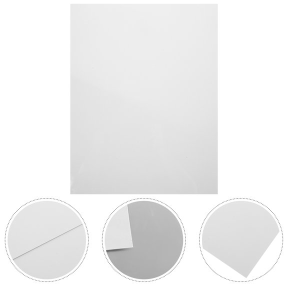 KONTONTY 2Pcs Sublimation Blank Aluminum Board White Sturdy Metal Sheet for Creative Party Layouts