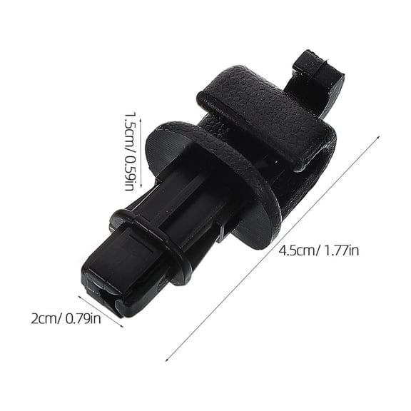 KONTONTY Sun Shade Installation Kit Sun Visor Hook Clips Black PP 2Pcs