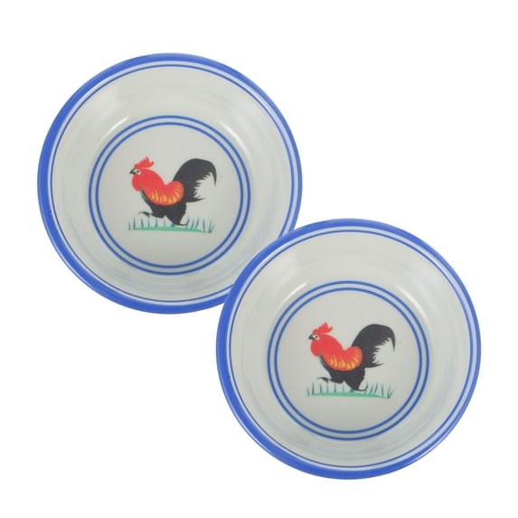 KONTONTY 2Pcs Vintage Style Leak Proof Dipping Bowls For Restaurant Use 3.54X3.54X1.18In