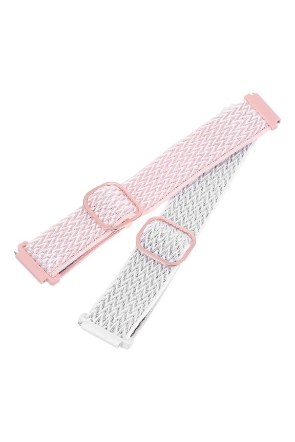 2-Pack White Nylon Woven Watch Bands Replacement Straps for Wristwatch Accessories and Stylish