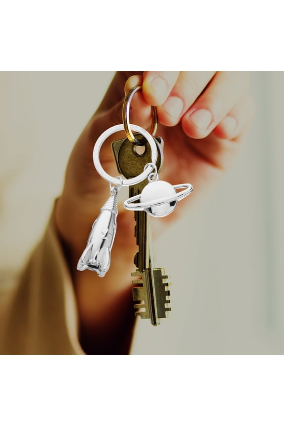 2Pcs Key Chains Zinc Alloy Decorative Key Pendants for Bags