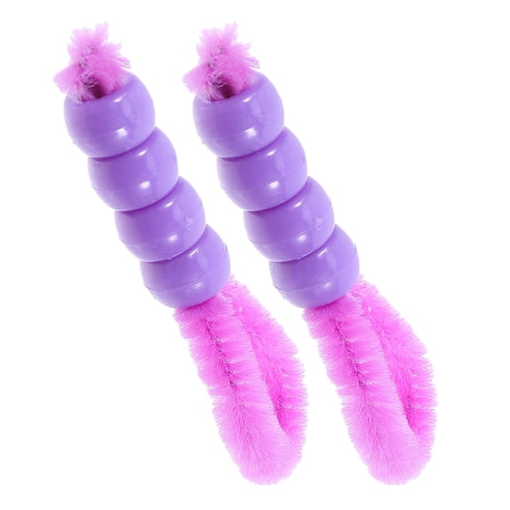KONTONTY 2pcs Belly Button Cleaner Brush Handheld Navel Cleaning Brush Small Brushes For Navel Belly Cleaner For Home And Travel Use
