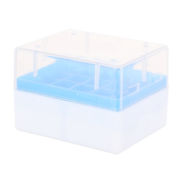 KONTONTY 2-Pack Plastic Storage Boxes for Mechanical Freezer Use, Ideal for Researchers and Laboratory Sample Organization