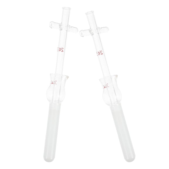 KONTONTY 2pcs Glass Tissue Grinder for Home Pestle Tool 2ml Capacity