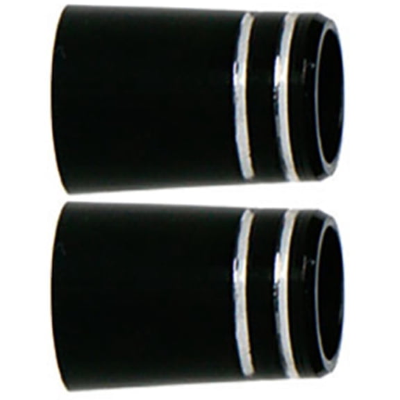 KONTONTY 2-Pack Black Rubber Golf Covers with Cylindrical Design, Sports Protectors
