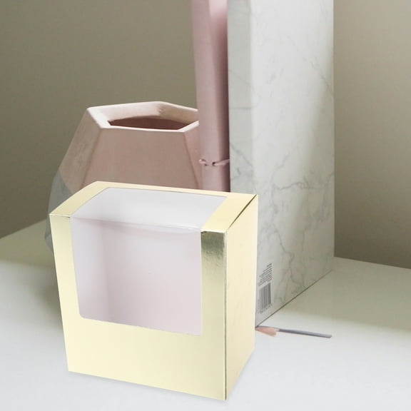 KONTONTY 2pcs Hat Holder Box with Window Clear Hat Display Case Travel Hat Storage Box Baseball Cap Holder Foldable Paper Hats Storage Organizer