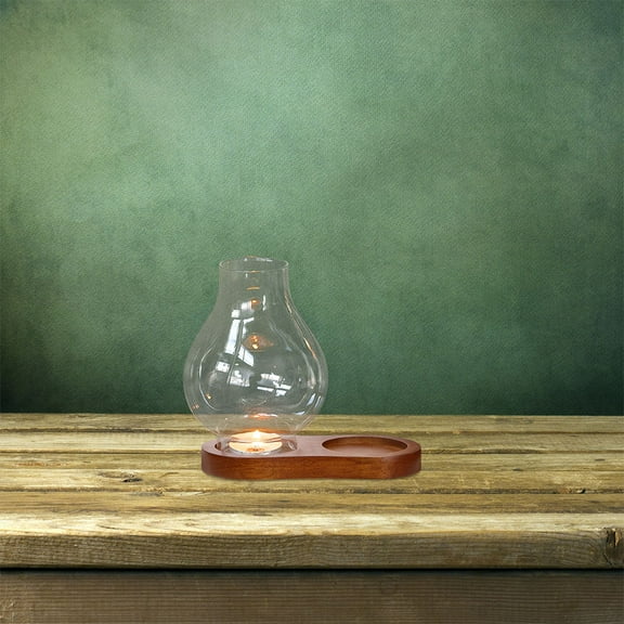 KONTONTY 2pcs Lamp Glass Cover Oil Lamp Shade Replacement Glass Chimney Clear Glass Lampshade Retro Lamp Shade For Tea Light Kerosene Lamp