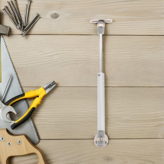 KONTONTY 2pcs Pneumatic Lift Support Rod Soft Close Furniture Hinge Door Lift Pneumatic Support Furniture Door Gas Strut Hydraulic Cabinet Door Support Hinge