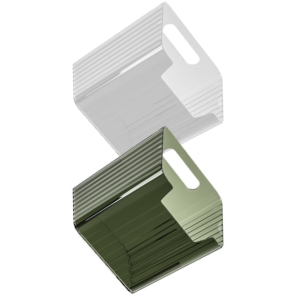 KONTONTY 2Pcs Plastic Wall Storage Box Assorted Color for Office and Bedroom Organization