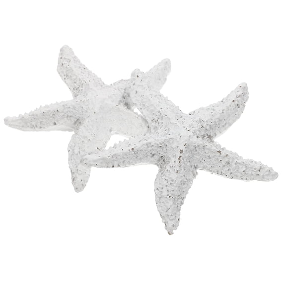 KONTONTY 2Pcs White Resin Marine Animals Model for Fish Tank Artificial Aquarium Decor