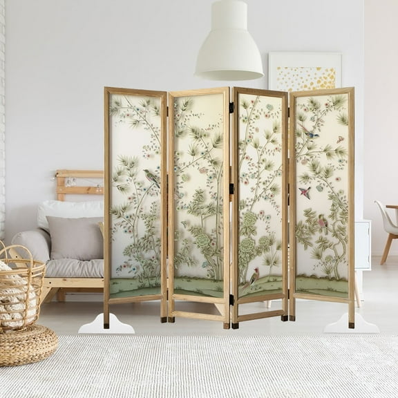 KONTONTY 2pcs Room Divider Stand Folding Screen Support Base Partition Holder For Hotel