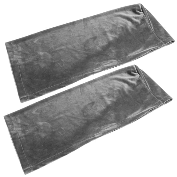 KONTONTY 2pcs Sofa Armrests Grey Elastic Design for Armchair Protection