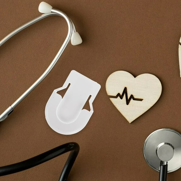 KONTONTY 2pcs Stethoscope Clip Holder For Nurses And Doctors Reusable Stethoscope Accessories Easy To Use Multi-Functional Stethoscope Hook For Medical Professionals