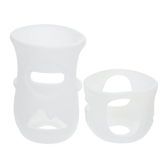 KONTONTY Bottle Insulation Cover Baby Bottle Protectors White 2Pcs