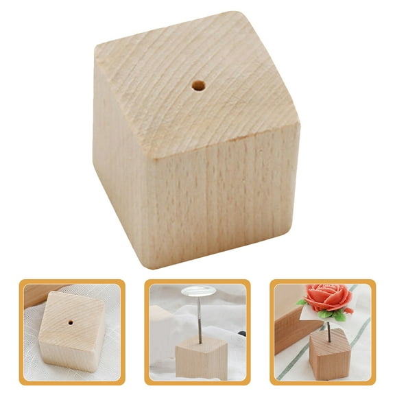 KONTONTY 2pcs Wooden Flower Nail Holders for Cake Decoration Baking Flower Nail Stand Cake Flower Display Base Icing Flowers Nail Stand